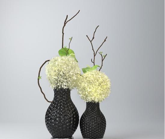 黑色花瓶3d模型下载