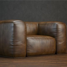 法式皮质单人沙发3d模型下载