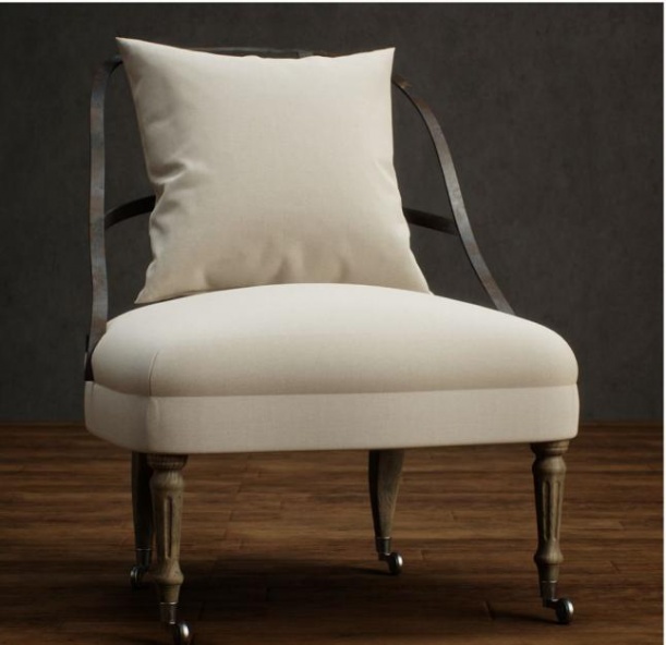 铁艺单椅沙发 3d模型下载