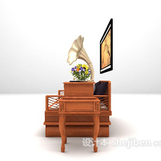 中式双人沙发大全3d模型下载