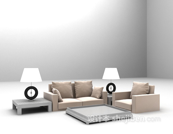 免费组合沙发推荐3d模型下载
