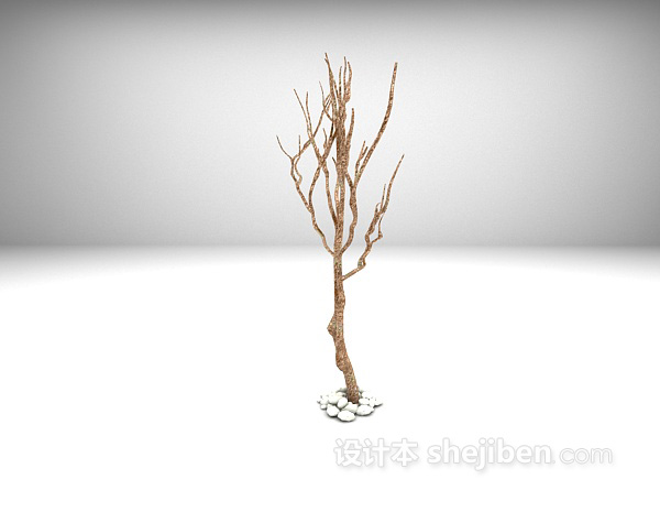 设计本树枝3d模型下载