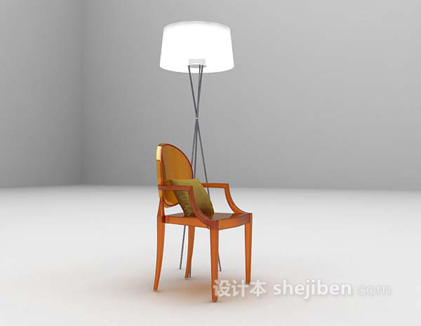 木质家居椅max3d模型下载