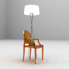 木质家居椅max3d模型下载