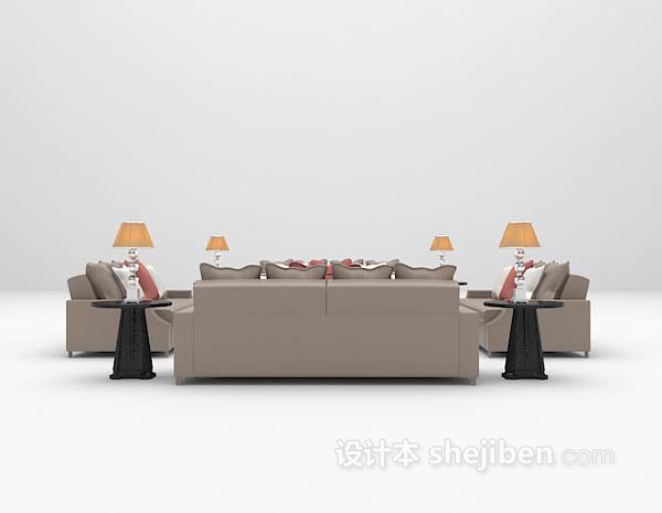 设计本组合沙发推荐3d模型下载