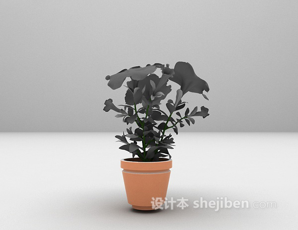 鲜花盆栽3d模型下载