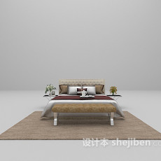 家庭矮床3d模型下载