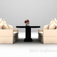 黑色桌椅组合大全3d模型下载