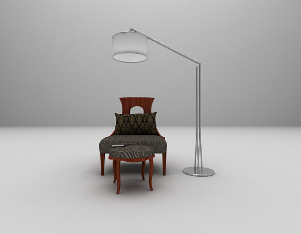 欧式休闲椅模型下载