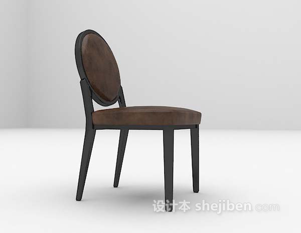 黑色家居椅3d模型免费下载