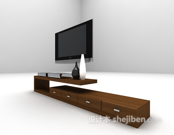 现代风格木质电视柜大全3d模型下载