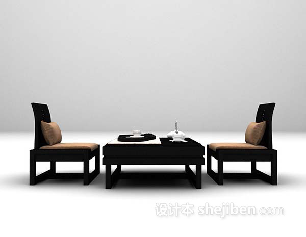 茶几桌椅3d模型下载