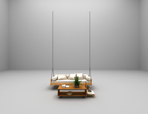 悬吊式沙发3d模型下载