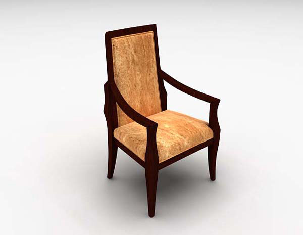 木质单椅3d模型下载
