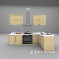 木质厨房用具3d模型下载