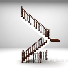 木质楼梯推荐3d模型下载