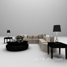 欧式沙发组合大全3d模型下载
