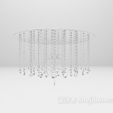 玻璃水晶吊灯3d模型下载