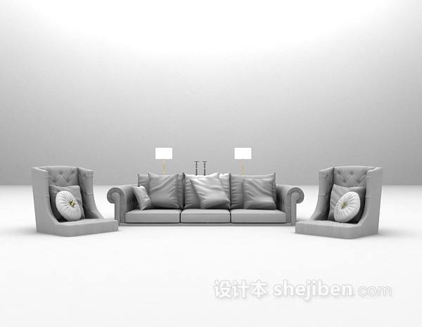 欧式沙发3d模型大全