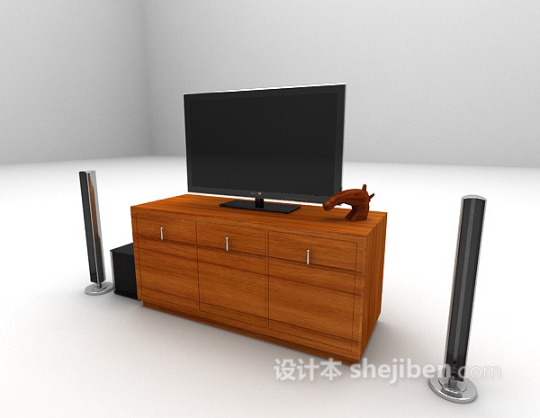 设计本现代风格电视柜max3d模型下载