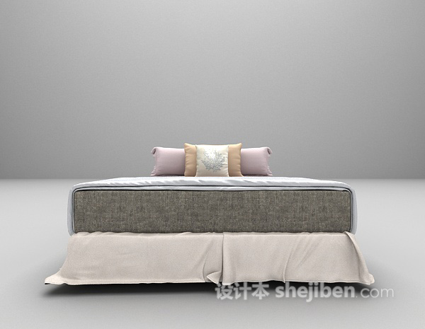 现代床3d模型推荐