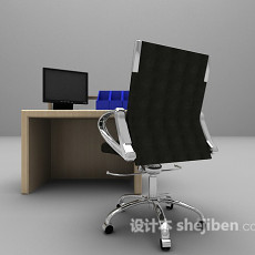 最新办公桌椅欣赏3d模型下载