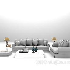 组合欧式沙发3d模型下载