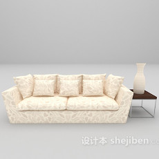 长形沙发3d模型下载