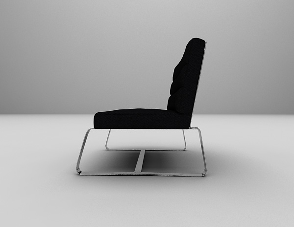 设计本现代黑色沙发3d模型下载