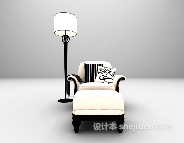 白色沙发3d模型推荐