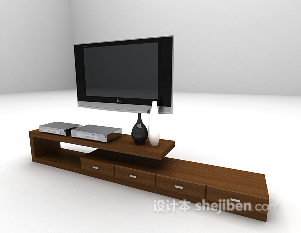 设计本木质电视柜大全3d模型下载