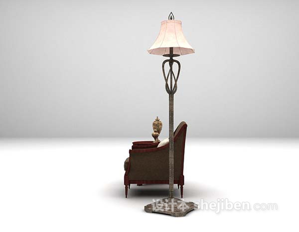 欧式风格欧式休闲椅3d模型下载