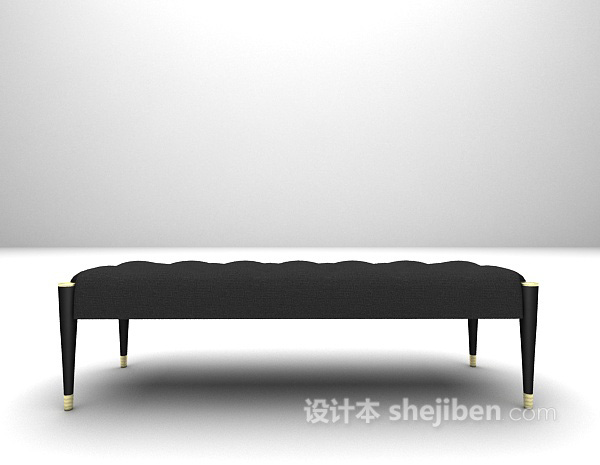 长形矮沙发3d模型下载