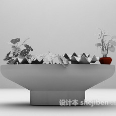 假山植物3d模型下载