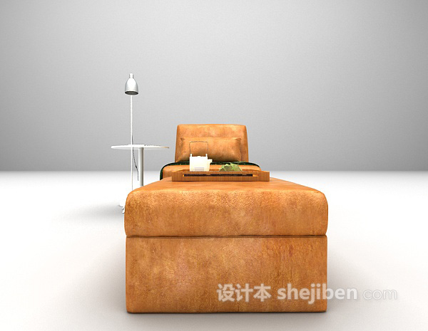 设计本皮质沙发max免费3d模型下载