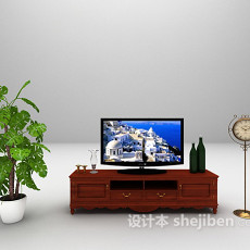 中式电视柜大全3d模型下载
