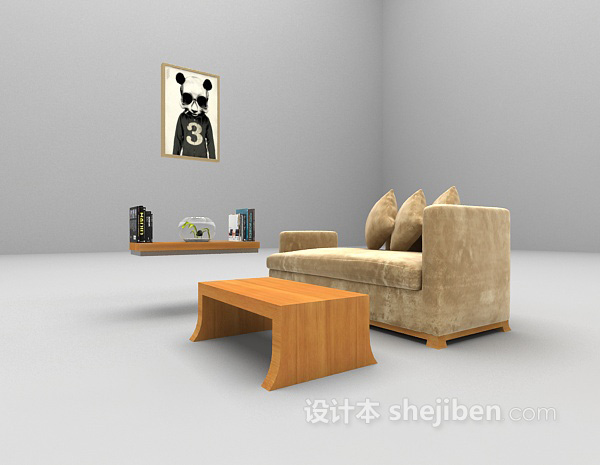 现代沙发模型下载