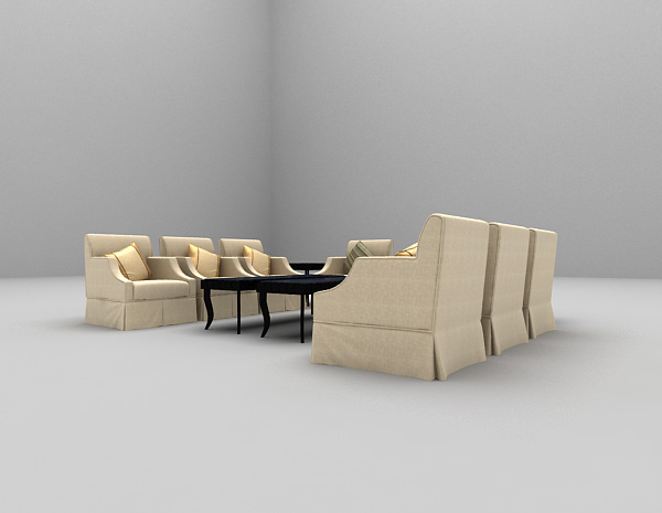 免费组合沙发max推荐3d模型下载