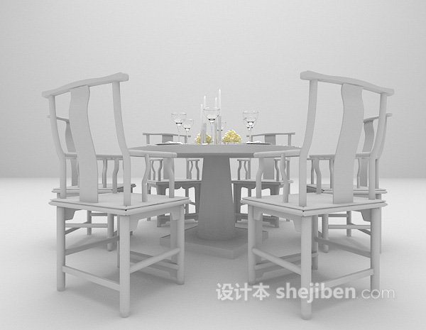 餐桌3d模型推荐