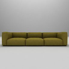 绿色组合沙发3d模型下载