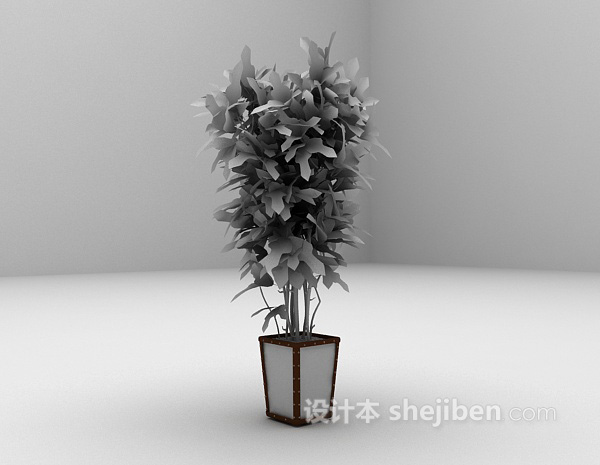 免费植物室内装饰3d模型下载