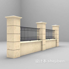 围栏3d模型下载