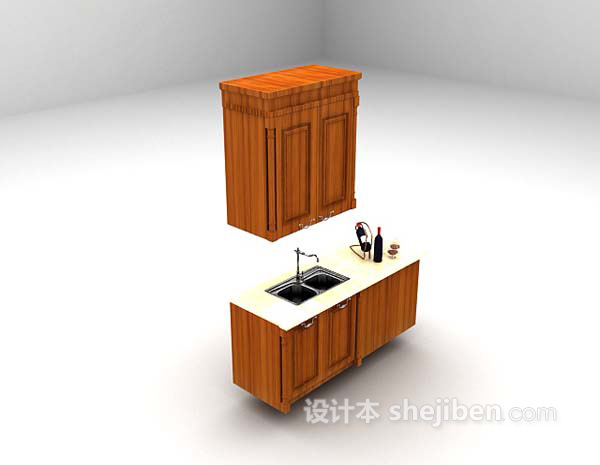 现代风格厨房用具max3d模型下载
