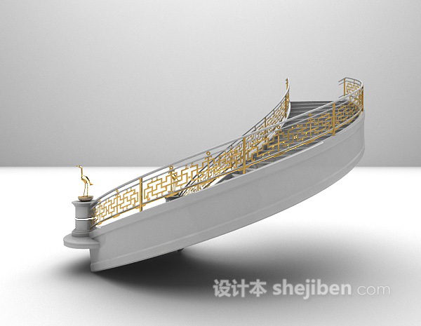 欧式楼梯3d模型大全