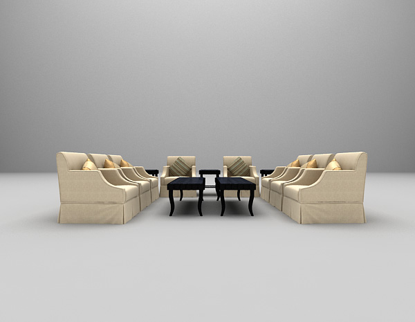 组合沙发max推荐3d模型下载