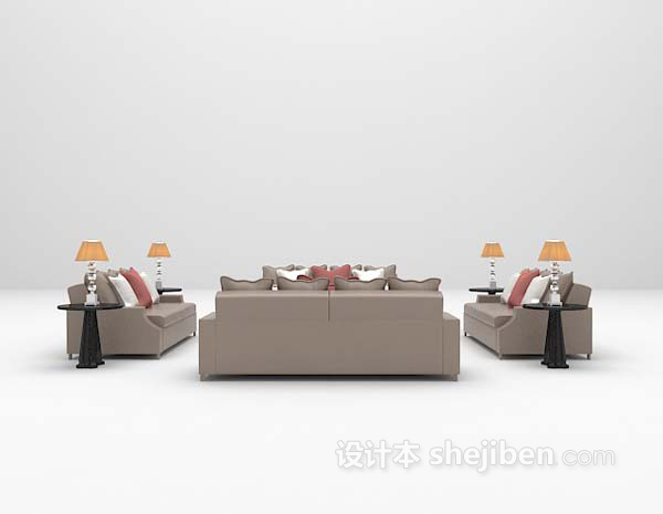 免费组合沙发推荐3d模型下载