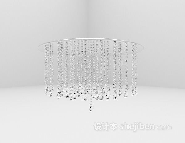 免费玻璃水晶吊灯3d模型下载