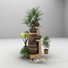 花园装饰品3d模型下载