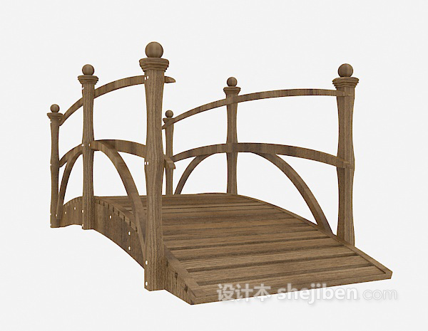 木桥模型3d下载