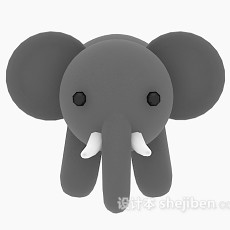 家庭儿童玩具大象3d模型下载